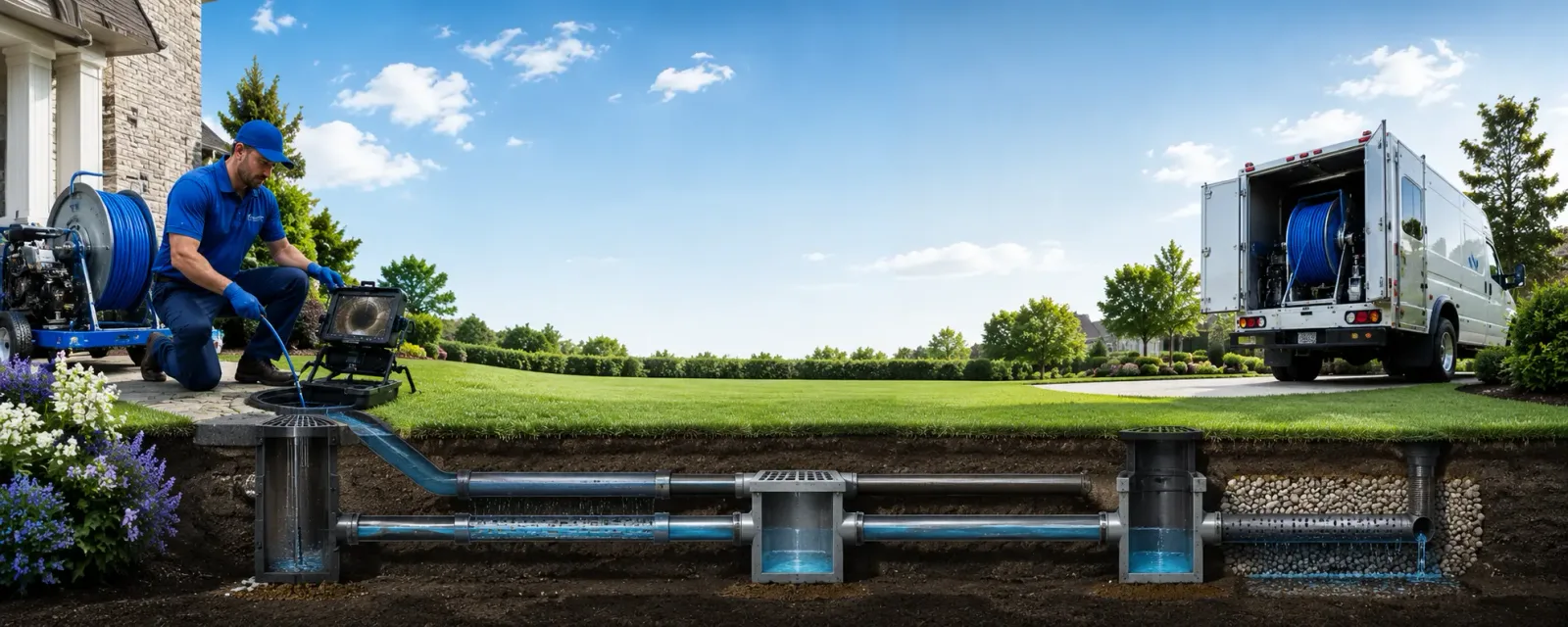 Outdoor drain cleaning information for Corona, CA